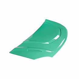 Капот для а/м Газель Некст пластиковый в цвет (зеленый Кипр), тюнинг
