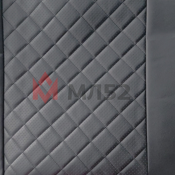 Чехлы для а/м Газель НН (Газель NN), 1+2 места, экокожа черный ромб