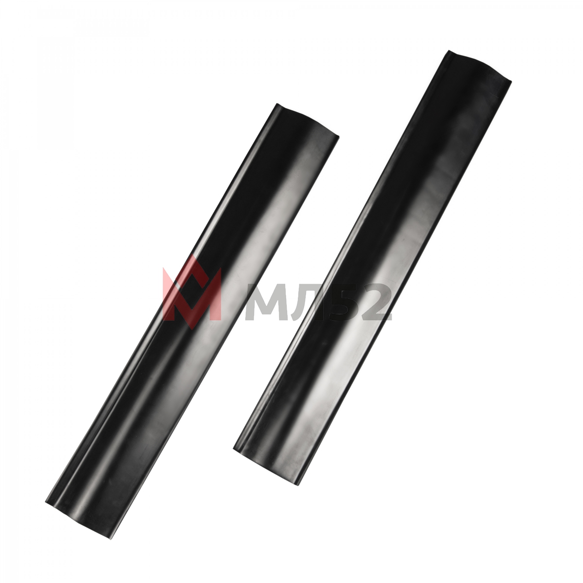 Накладки для а/м Газон Некст на пороги (черные)