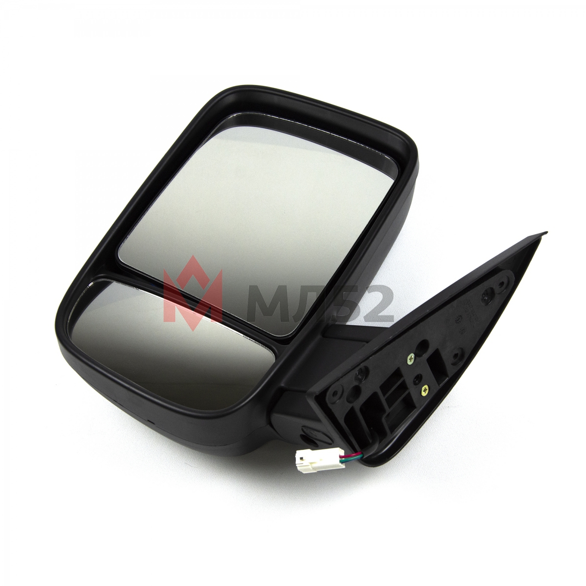 Зеркала для а/м Газель, бегущий повторитель (комплект), с подогревом и ручным приводом, черный