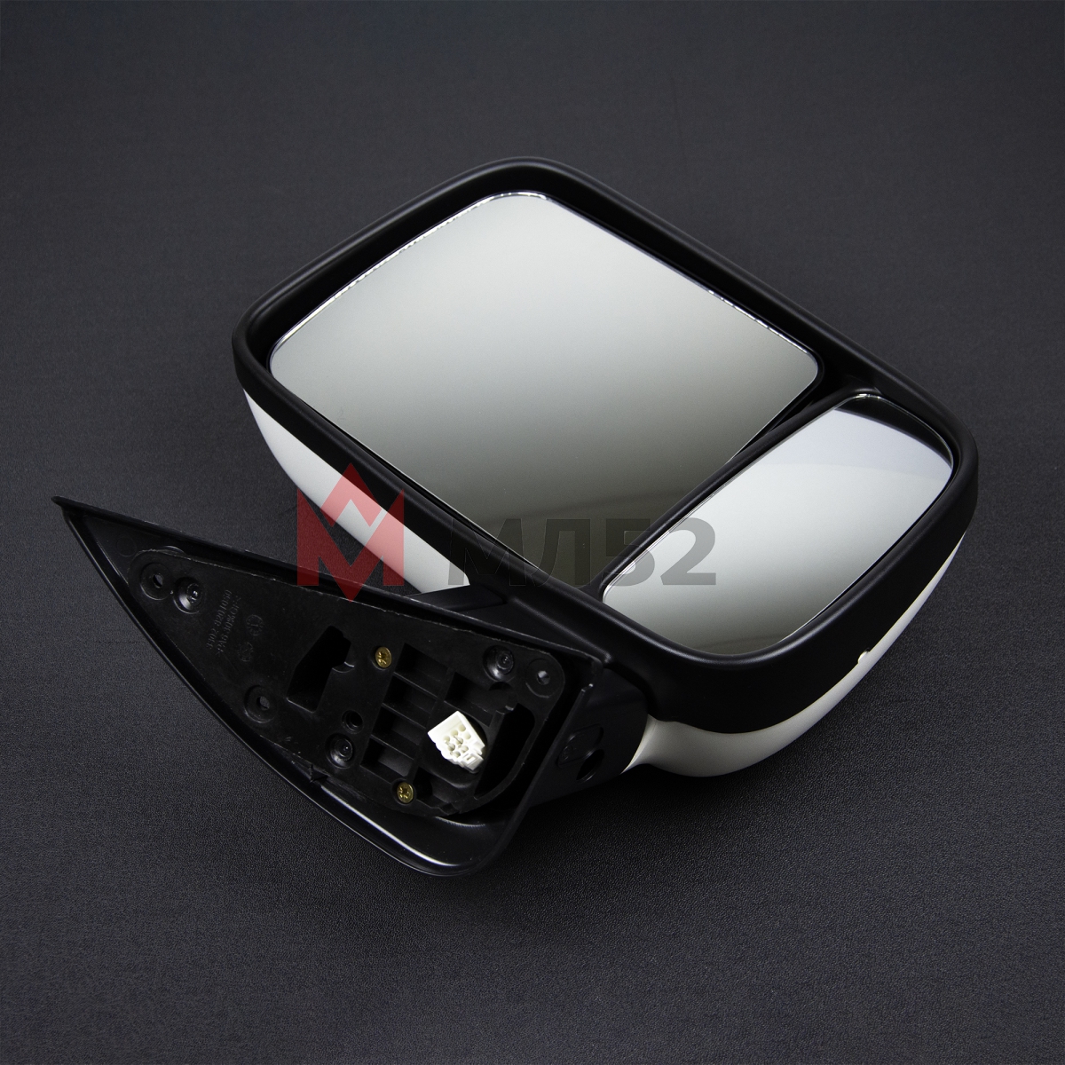 Зеркала для а/м Газель белые (комплект), бегущий повторитель, с подогревом и ручным приводом