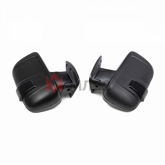 Зеркала для а/м Газель (комплект), темный бегущий повторитель , с подогревом и ручным приводом, черный