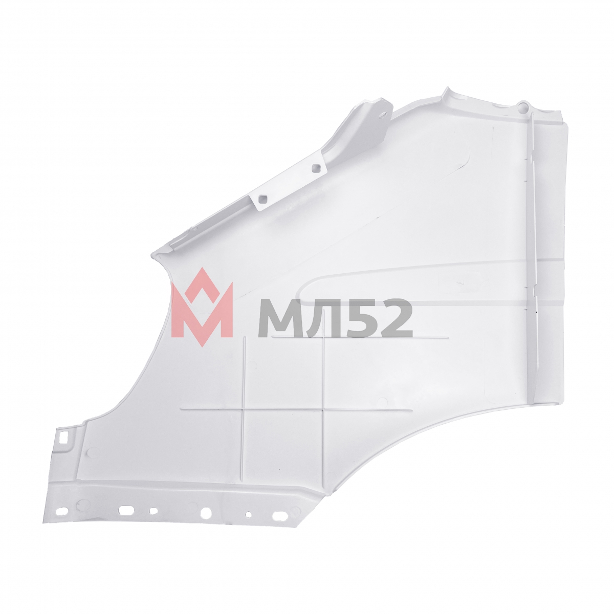 Крыло правое пластиковое литьевое белое неокрашенное для а/м Газель н/об., Газель Бизнес, Соболь, Баргузин