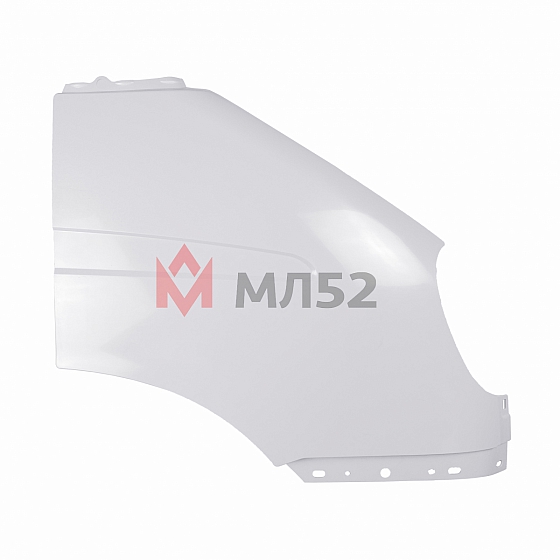 Крыло правое пластиковое литьевое белое неокрашенное для а/м Газель н/об., Газель Бизнес, Соболь, Баргузин