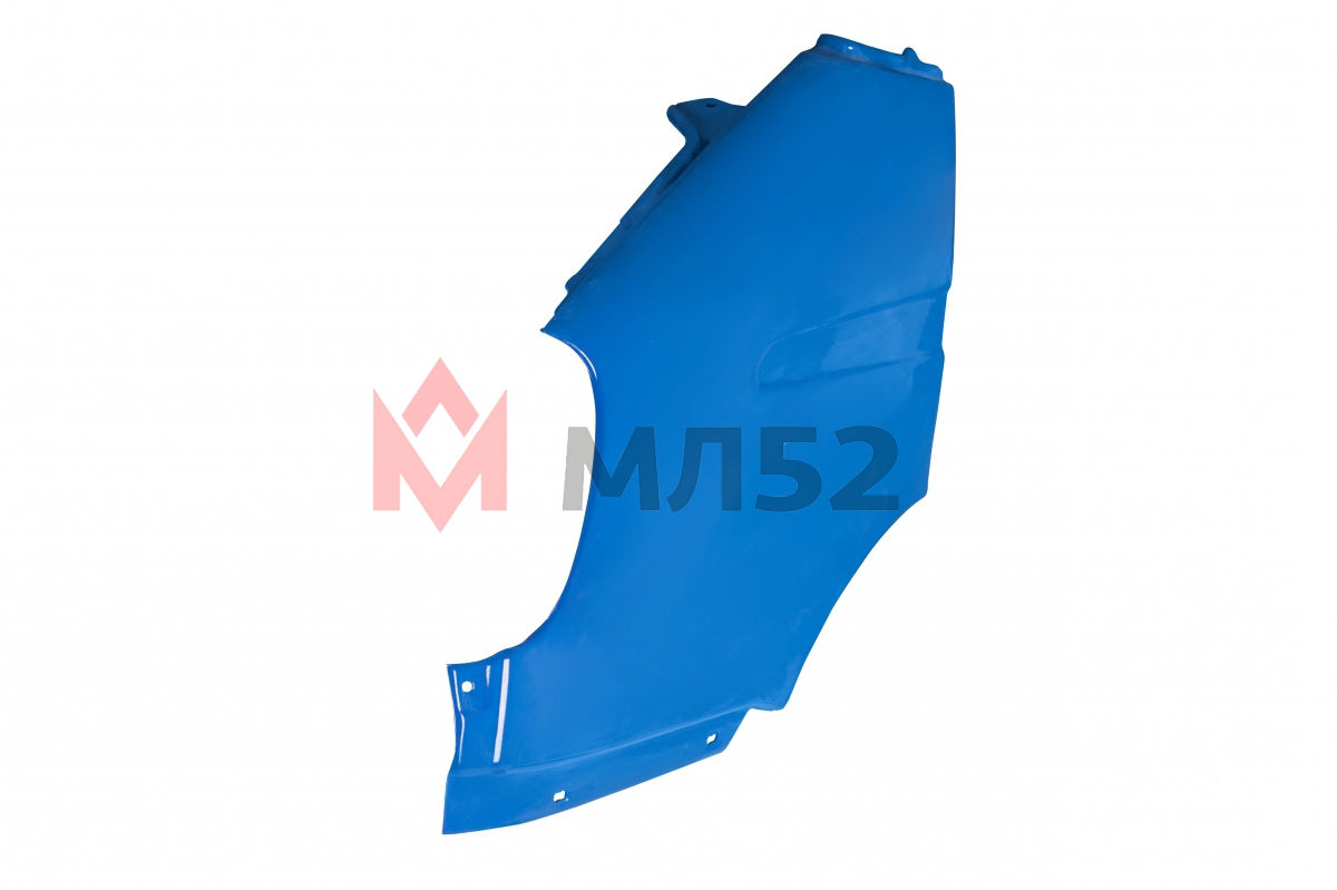 Крыло левое пластиковое формованное синее Марсель окрашенное для а/м Газель н/об., Газель Бизнес, Соболь, Баргузин