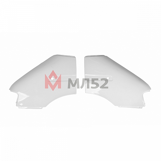 Крыло правое+левое (комплект) пластиковое белое окрашенное для а/м Газель старого образца до 2003 г.в.