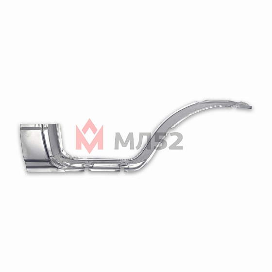 Порог для а/м Газель 3302 с углом правый в сборе (ремонтная накладка проема двери), металл (№33) аналог