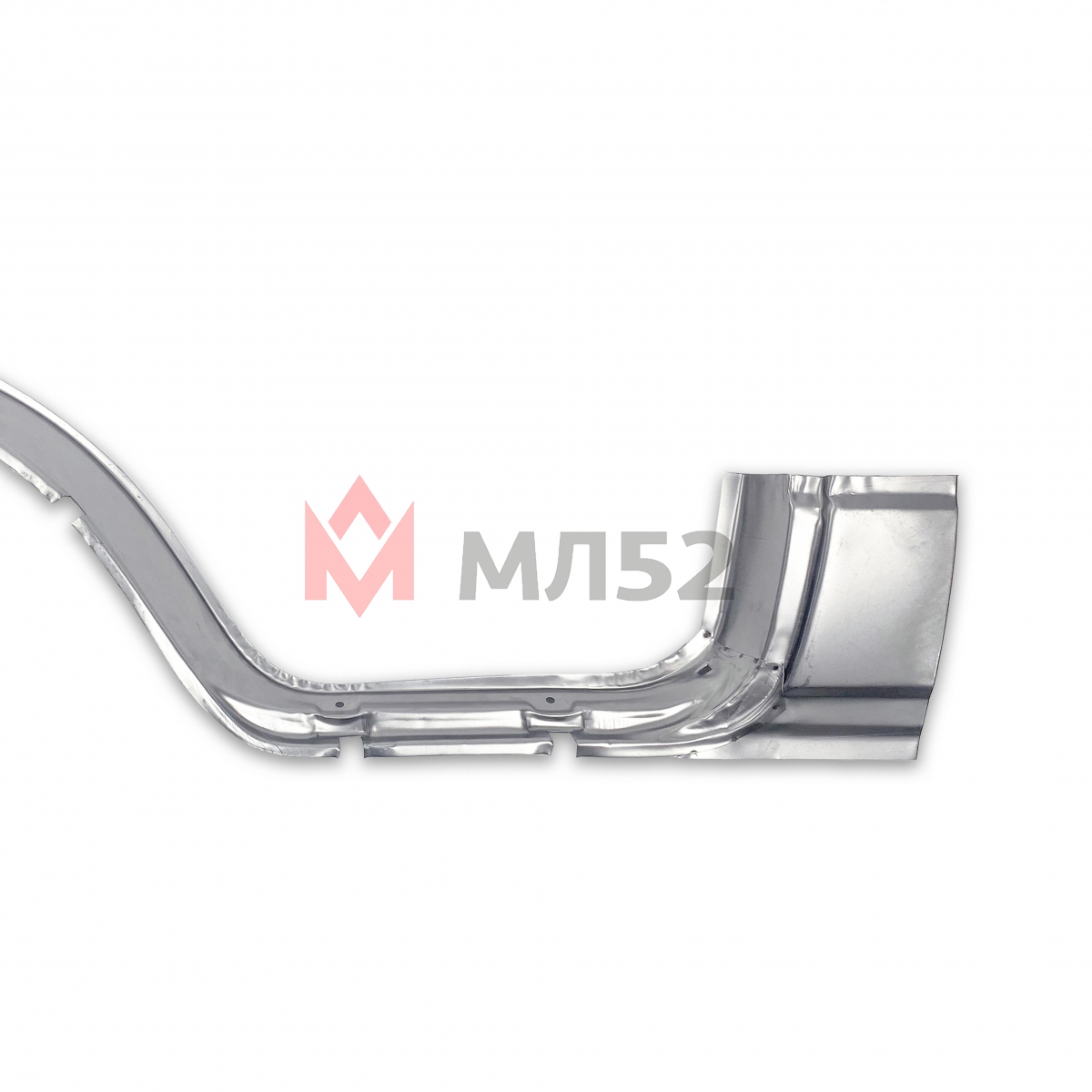 Порог для а/м Газель 3302 с углом левый в сборе (ремонтная накладка проема двери), металл (№32) аналог