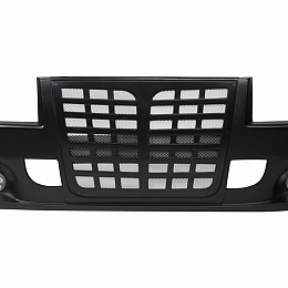 Бампер для а/м Газель 3302 "Ауди" в/сб. с 2 тум. (под покраску) передний старого образца