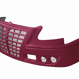 Бампер для а/м Газель Бизнес 3302 в/сб. (Мальва) с 4 тум. "Ауди" передний