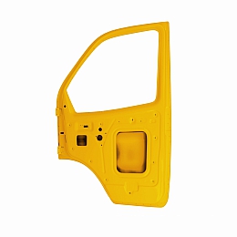 Боковая дверь для а/м Газель правая (желтая) пластиковая
