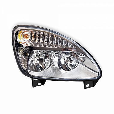 Блок фара для а/м Газель 3302, 2217, 33104 нового образца, правая (пластиковый рассеиватель), AUTOMOTIVE LIGHTING