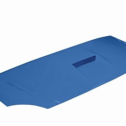Капот для а/м Газель 3302 пластик (нового образца) &quot;Суб.&quot; (синий Балтика) с воздухозаборником