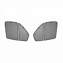 Каркасные шторки на Газель (на магнитах), 2x2 части (комплект, сетки для Газель на окна)