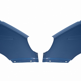 Крыло правое+левое (комплект) пластиковое литьевое синее Балтика окрашенное для а/м Газель н/об., Газель Бизнес, Соболь, Баргузин