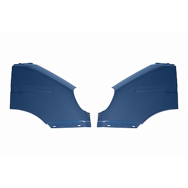 Крыло правое+левое (комплект) пластиковое литьевое синее Балтика окрашенное для а/м Газель н/об., Газель Бизнес, Соболь, Баргузин