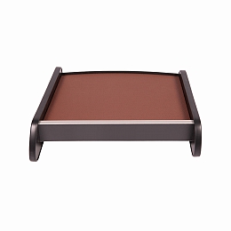 Столик на панель для а/м Газель нового образца (кожа), коричневый