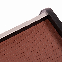 Столик на панель для Газель нового образца (кожа), коричневый