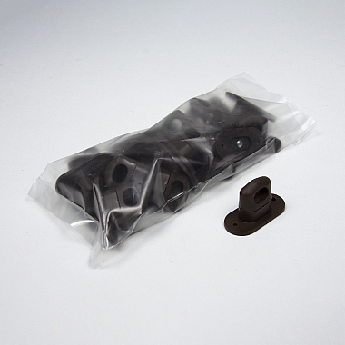 Скоба поворотная для крепления тента, коричневая, пластиковая (упаковка 20 шт.)