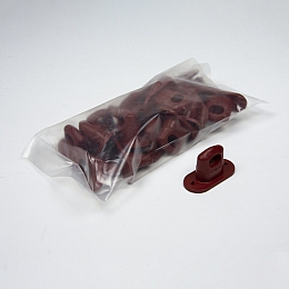 Скоба поворотная для крепления тента, красная, пластиковая (упаковка 20 шт.)