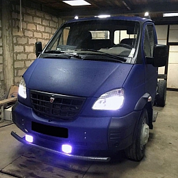 Защита бампера на Валдай