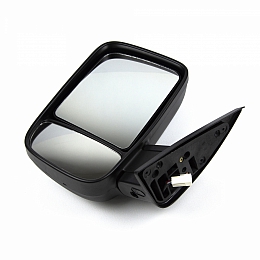 Зеркало для а/м Газель (левое), темный бегущий повторитель , с подогревом и ручным приводом, черный