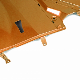 Крыло для а/м Газель Некст переднее левое оранжевое золотисто-песочное окрашенное (пластиковое литье)