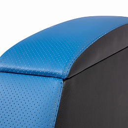 Подлокотник для а/м Газель Некст синий бар между сидений (перфорированная кожа)