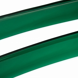 Ветровики для а/м Газель Некст зеленые ANV air (накладные дефлекторы на двери)