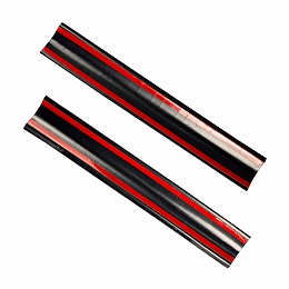 Накладки для а/м Газон Некст на пороги (черные)