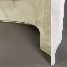 01 Новый спойлер на крышу с дефектом для а/м Газель, 2.0 (белый)