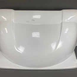 01 Новый спойлер на крышу с дефектом для а/м Газель, 2.0 (белый)